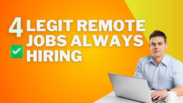 Legit Remote Jobs Always Hiring