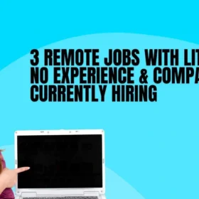 3 Remote Jobs With Little Or No Experience & Companies Currently Hiring